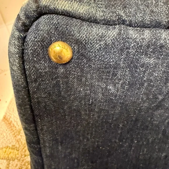 PRADA Canapa Denim Tote Bag Girlhood - Picture 11 of 16